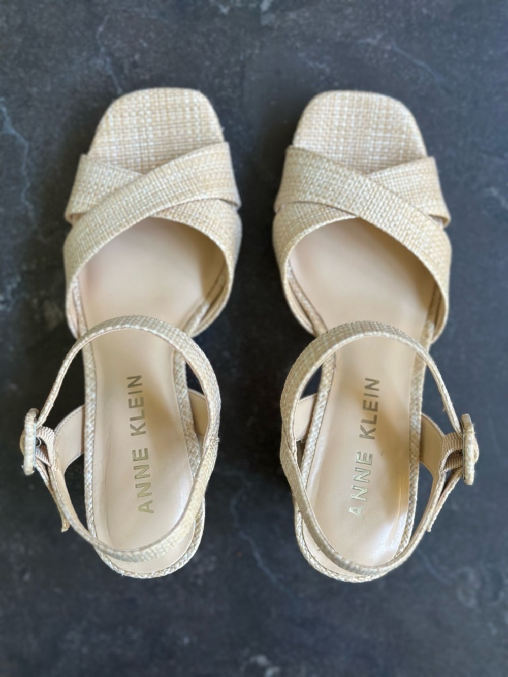 Anne Klein Platform Block Heel Sandals - Picture 6 of 8